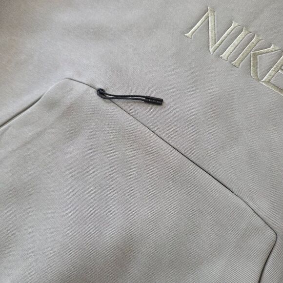 Nike Tech Fleece Oversized Pullover Hoodie Men's XS Light Army Grey HJ0683-320 - Picture 3 of 12